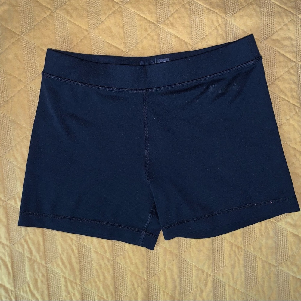 Fila Black Bike Shorts Athletic Stretch
